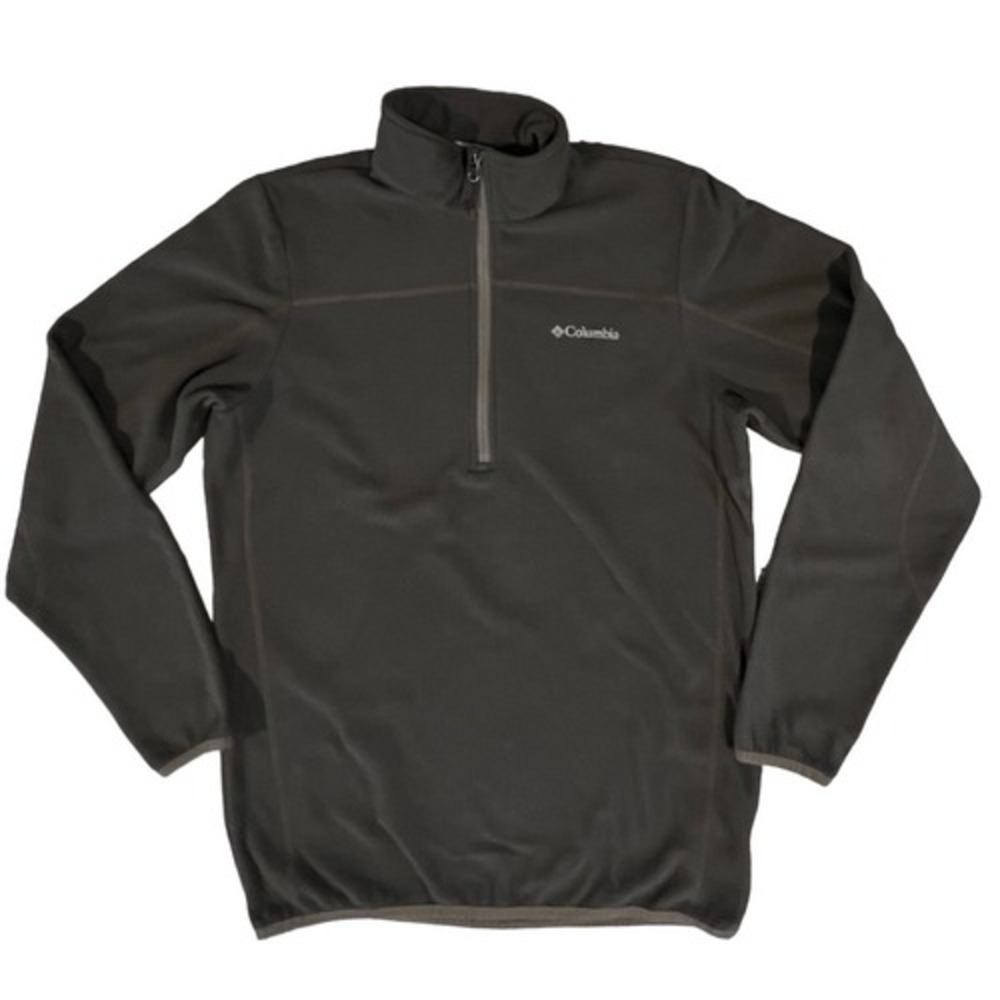Columbia Steen's Mountain Quarter Zip Dark Gray Fleece Top Pullover SMALL Casual